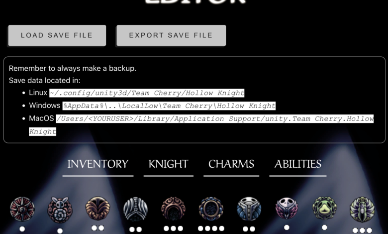 save game editor